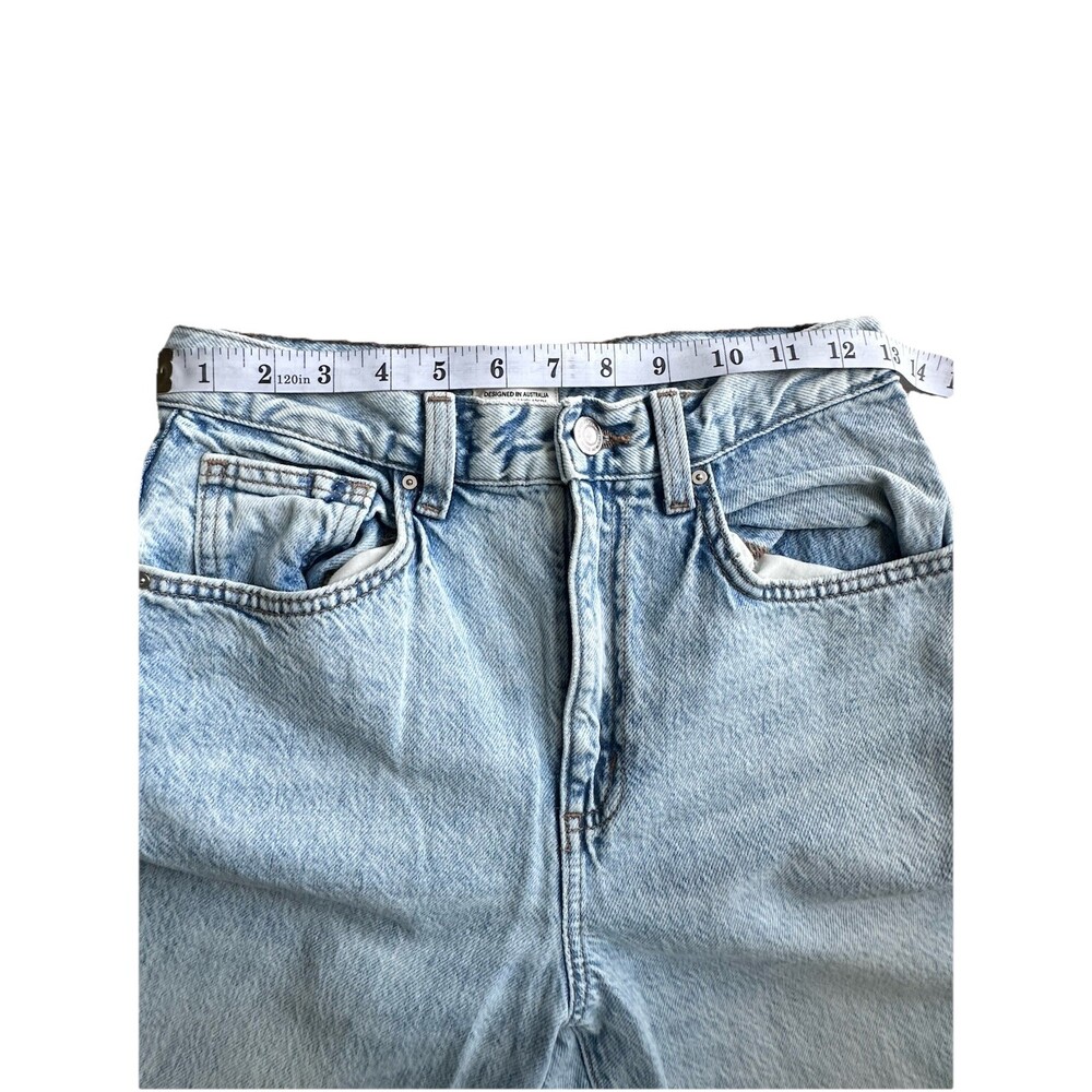 Cotton On Womens Light Wash Denim Loose Straight High Rise Size 26 - Picture 4 of 9